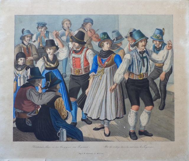 HERMANN, I. M. Kirchnveih Danz in der Umgegend vonTegernsee / Fete du village...