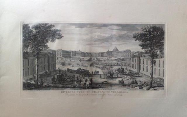 ISRAEL, SILVESTER. Diverses vues du Chateau du Versailles.