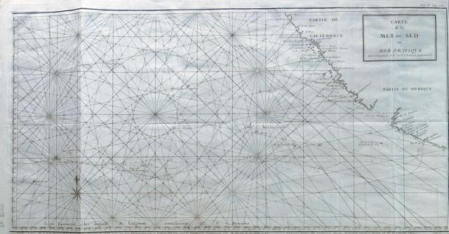 ANSON, GEORGE. Carte de la mer du Sud ou Mer Pacifique.