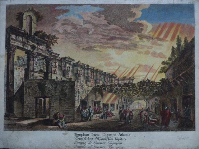 KILIAN, GEORGE CHRISTOPH. Templum Iovis Olympii Athenis.