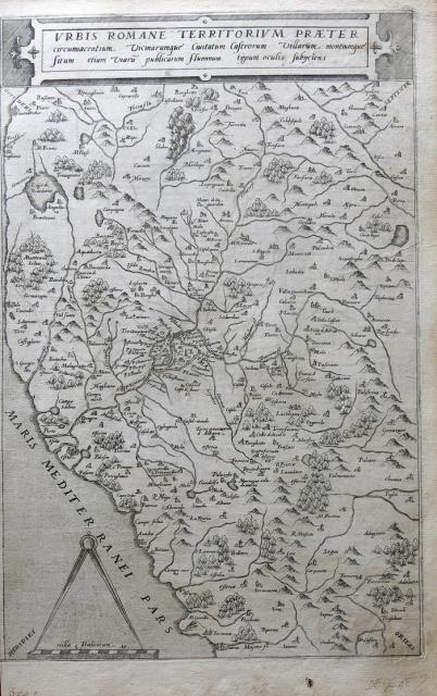 DE JODE, GERARD. Urbis Romane Territorium Praeter.