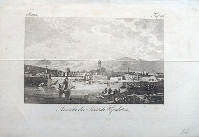 ANONIMO. Ansicht der stadt Spalatro.