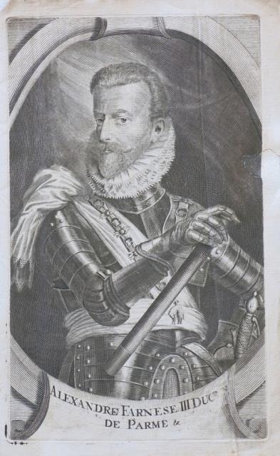 ANONIMO. Alexandre Farnese III Duc de Parme.
