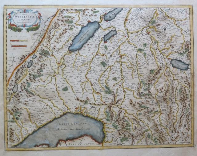 BLAEU, WHILLEM - MERCATORE, GHERARDO. Das Wiflispurgergow.