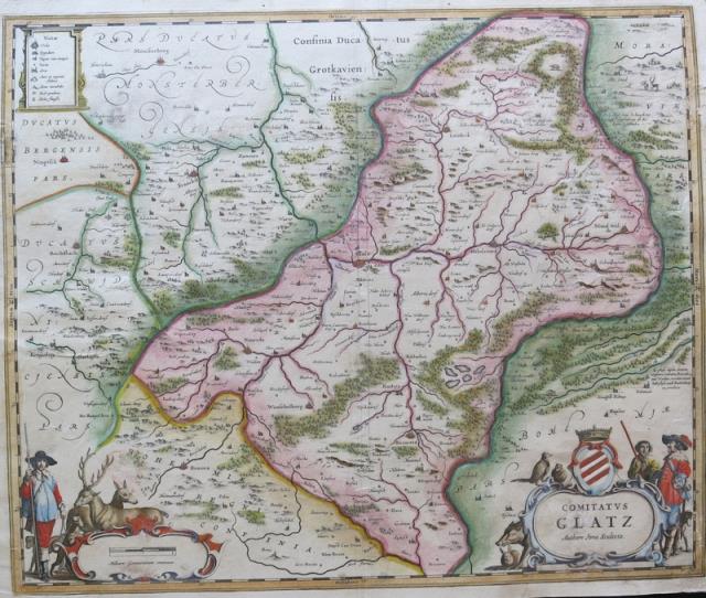 BLAEU, WHILLEM – SCULTETUS, JONAS. Comitatus Glatz.