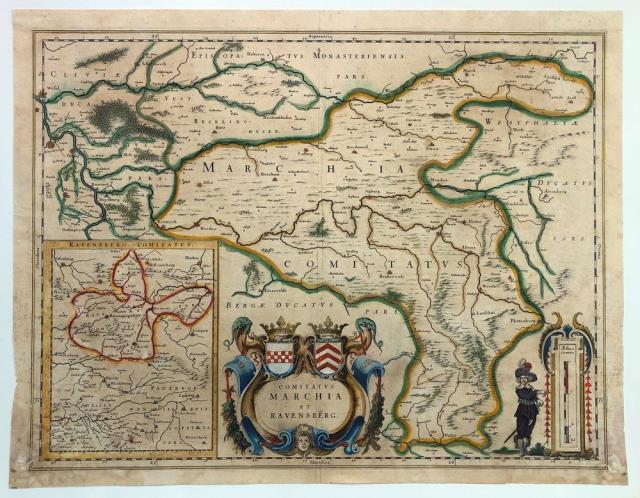 BLAEU, WHILLEM – BLAEU, IOANNEM. Comitatus Marchia et Ravensberg.