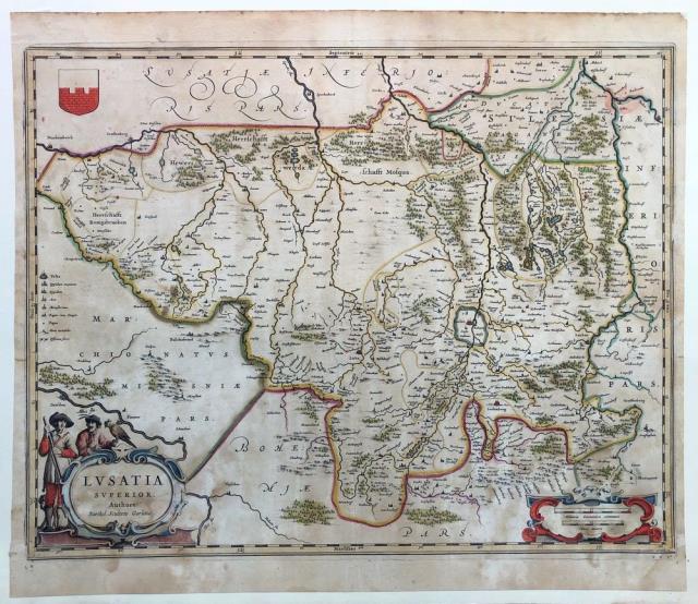 BLAEU, WHILLEM – SCULTETUS, JONAS. Lusatia Superior.