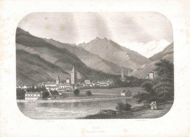 CHAVANNE, E. - AUBERT, E. Aoste. Vue prise de l'Est.