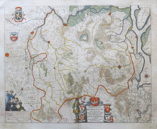 BLAEU, WILLEM JANSZOON (BLAEUW, GUILJELMUM). Tertia Pars Brabantiae qua cont...