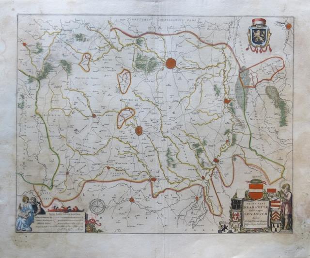 BLAEU, WILLEM JANSZOON (BLAEUW, GUILJELMUM). Prima Pars Brabantiae cuius caput..