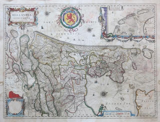 BLAEU, WHILLEM (GUILJELMUM). Hollandia Comitatus.