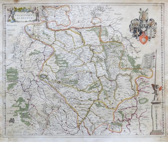 BLAEU, WILLEM JANSZOON (BLAEUW, GUILJELMUM). Palatinatus ad Rhenum.