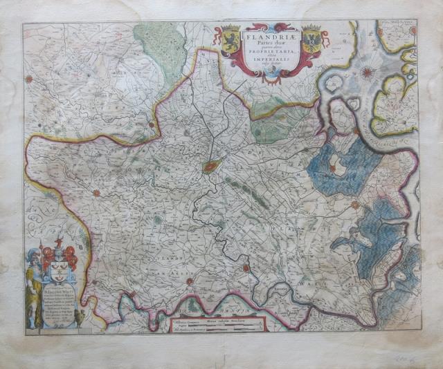 BLAEU, WHILLEM. Flandriae Partes Duae, quarum altera Proprietaria altera Imp...