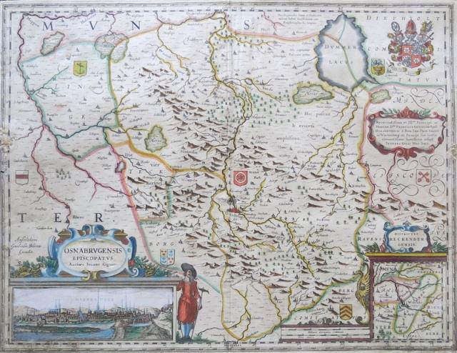 BLAEU, WILLEM JANSZOON (BLAEUW, GUILJELMUM). Osnabrugensis Episcopatus.