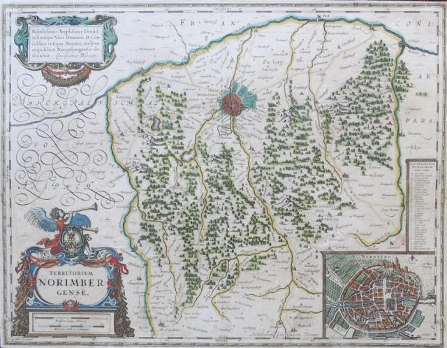 BLAEU, WILLEM JANSZOON (BLAEUW, GUILJELMUM). Territorium Norimbergense.