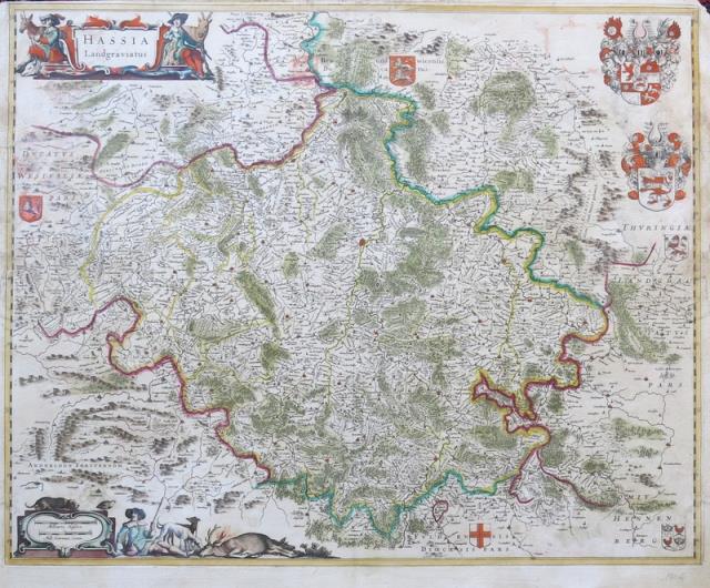 BLAEU, WILLEM JANSZOON (BLAEUW, GUILJELMUM). Hassia Landgraviatus.
