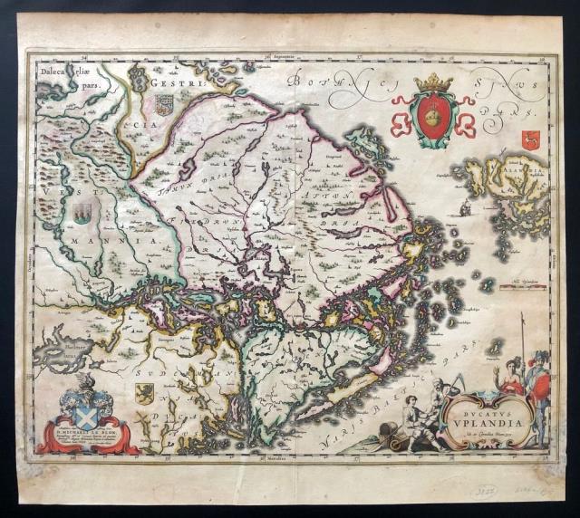BLAEU, JOHAN ET CORNELIUS. Ducatus Uplandia.