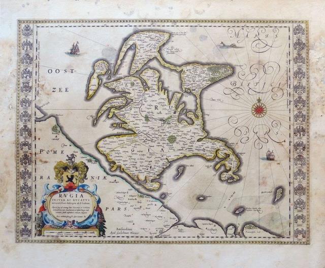 BLAEU, WHILLEM. Rugia Insula ac Ducatus.