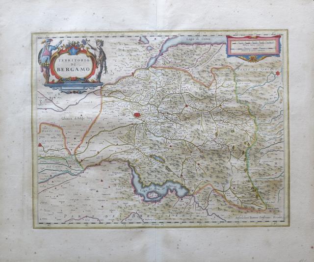 JANSSONIUS, JOHANNES (JANSONIUS, IOANNEM). Territorio di Bergamo.