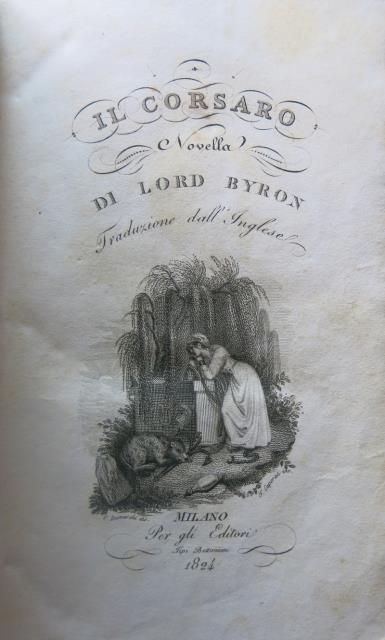 BYRON GEORGE. Il Corsaro. Novella di Lord Byron.