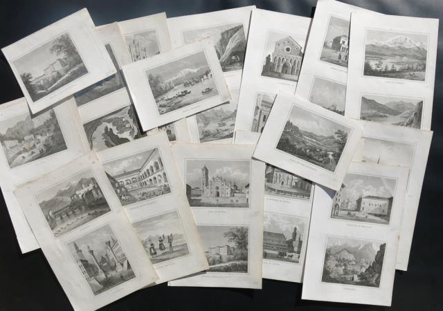 SCHEIBLE, J. Theater in Belluno – Possagno - Gallerie bei Varenna - Lecco...