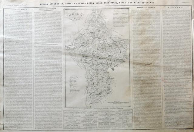 ZUCCAGNI – ORLANDINI, ATTILIO. Tavola Geografica, Fisica e Storica della...