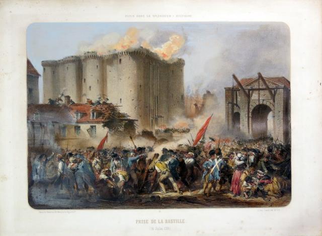 JULES DAVIS – CHARPENTIER. Prise de la Bastille (14 Juillet 1789).