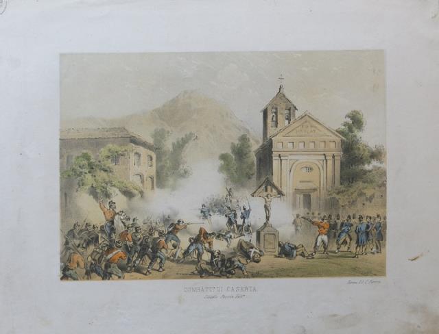 BOSSOLI, CARLO - PERRIN, CARLO. Combattimento di Caserta.