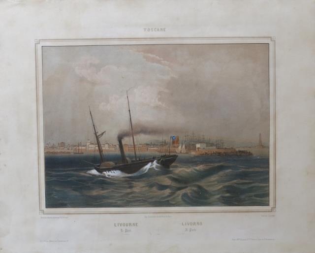 BENOIST, PHILIPPE – JACOTTET - LEMERCIER. Livourne Le Port / Livorno Il Porto.