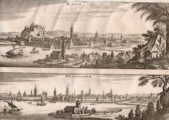 MERIAN, MATTHEUS. Ragusa. Negroponte.