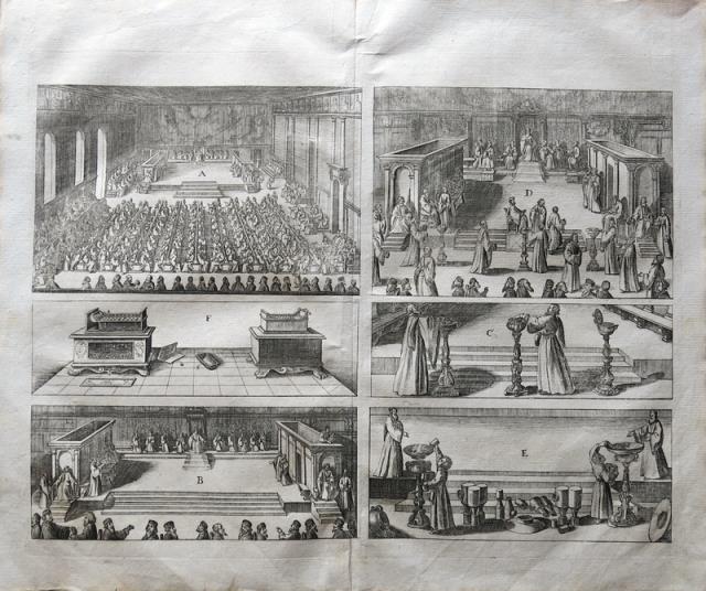 MERIAN, MATTHEUS. Scene di cerimonia e rito ebraico.