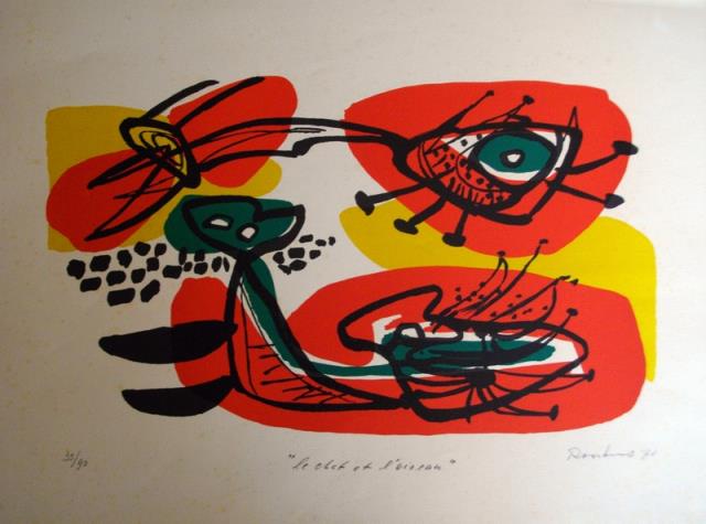 ROOSKENS, ANTON. Le chat et l'oiseau.