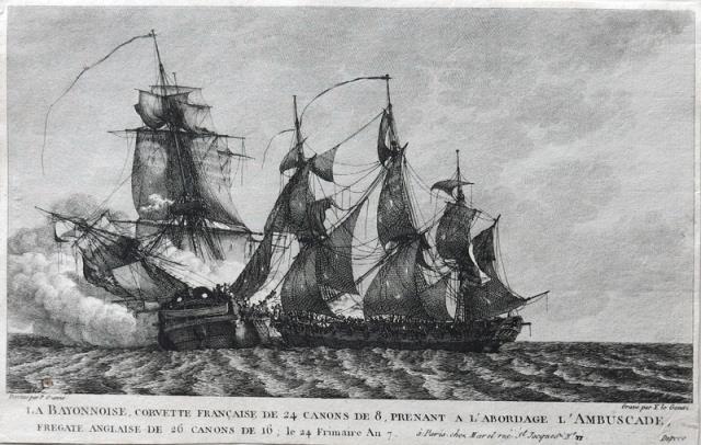 GOUAZ (LE), Y. - OZANNÉ, P. La Bayonnoise, corvette francaise de 24 canons de...