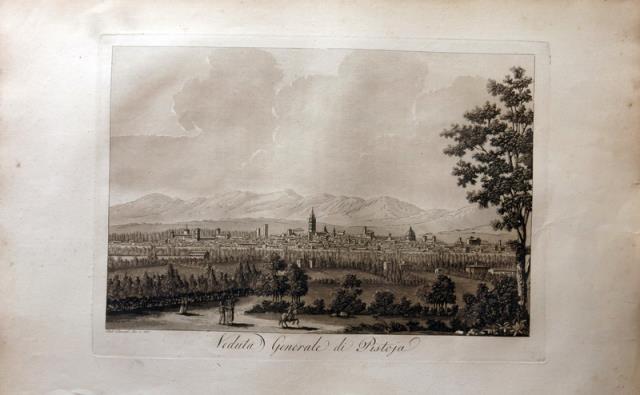 FONTANI, FRANCESCO. Veduta generale di Pistoia.