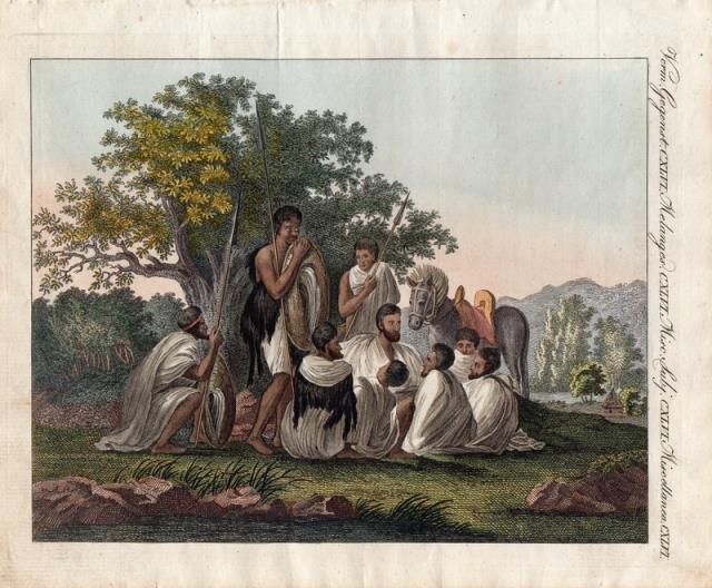 ANONIMO. Scena con neri indigeni dell’Abissinia.