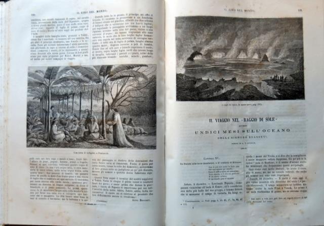 AA.VV - CHARTON, EDOARDO – TREVES, EMILIO. Il giro del mondo. Giornale di...