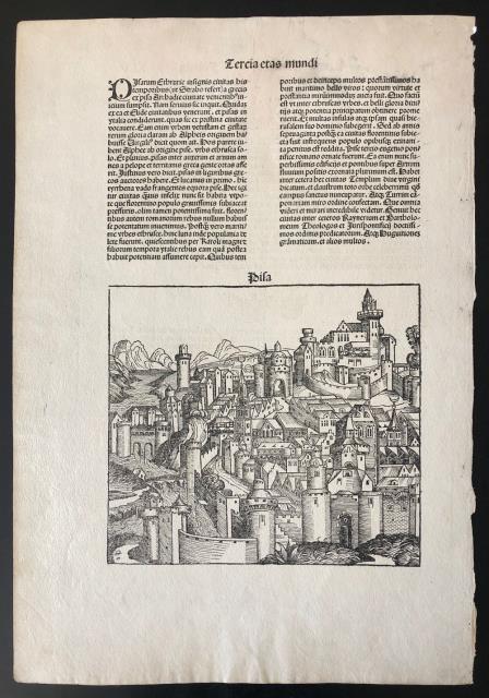 SCHEDEL, HARTMANN  - WOLGEMUT, MICHAEL - ANTON KOBERGER. Pisa.