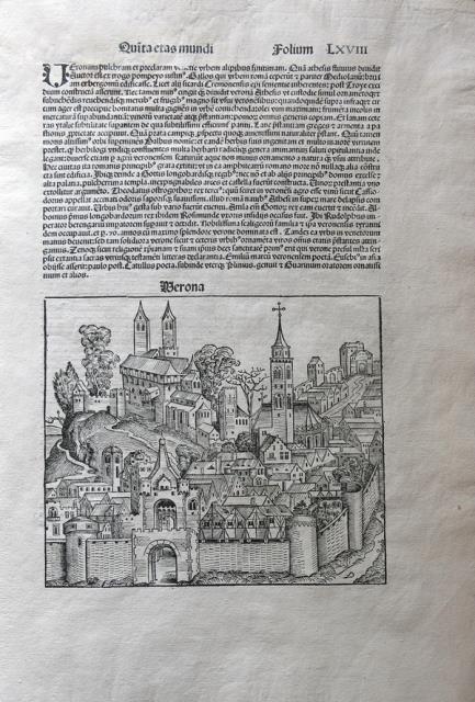 SCHEDEL, HARTMANN - WOLGEMUT, MICHAEL - ANTON KOBERGER. Verona.