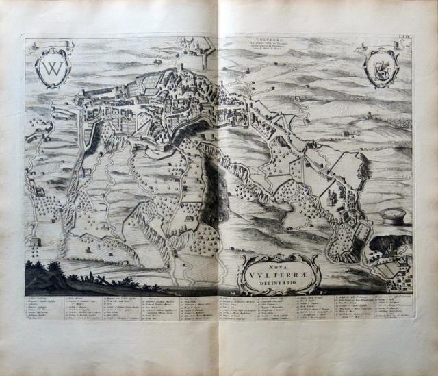 MORTIER, PIERRE. Nova Vulterrae delineatio. Volterre Anciene Ville de Toscane...