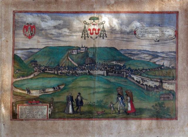 BRAUN, GEORGE – HOGENBERG, FRANZ. Huum Oppidum Condrusorum Caput.