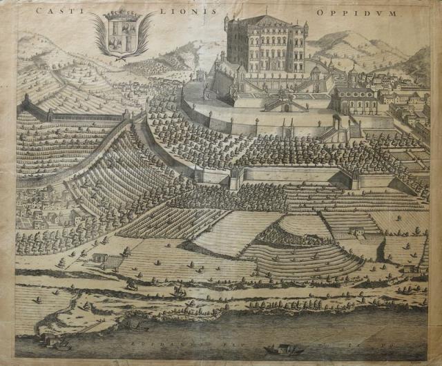 BLAEU, IOANNES - ALBERTS, RUTGER CHRISTOPHER. Castilionis Oppidum.