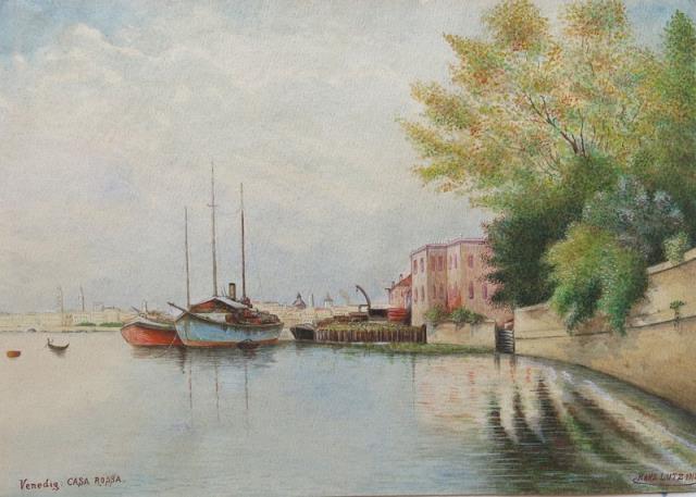 LUTZ, MANS. Venedig Casa Rossa.