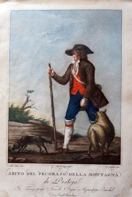 BICCI, ANTONIO – LASINIO, CARLO. Abito del pecorajo della montagna.