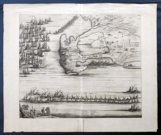 MORTIER, PIERRE. Orbetelli. Ville du Sienois en Toscane Assiegée par les Franc..