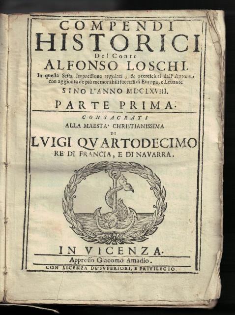LOSCHI, ALFONSO. Compendi Historici.