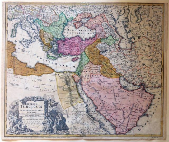 HOMANN, IO. BAPTISTA. Imperium Turcicum in Europa, Asia et Africa Regiones.