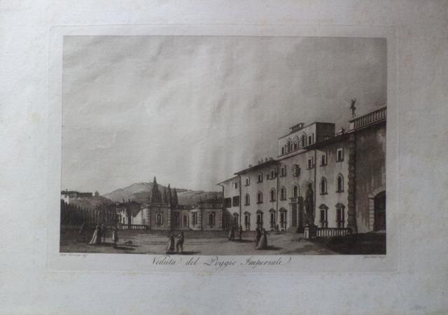 FONTANI, FRANCESCO. Veduta del Poggio Imperiale.
