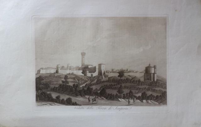 FONTANI, FRANCESCO. Veduta della terra di Scarperia.