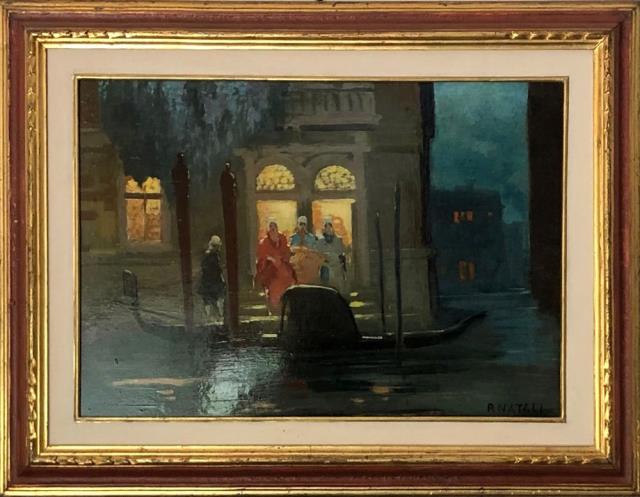 NATALI, RENATO. Scena veneziana.