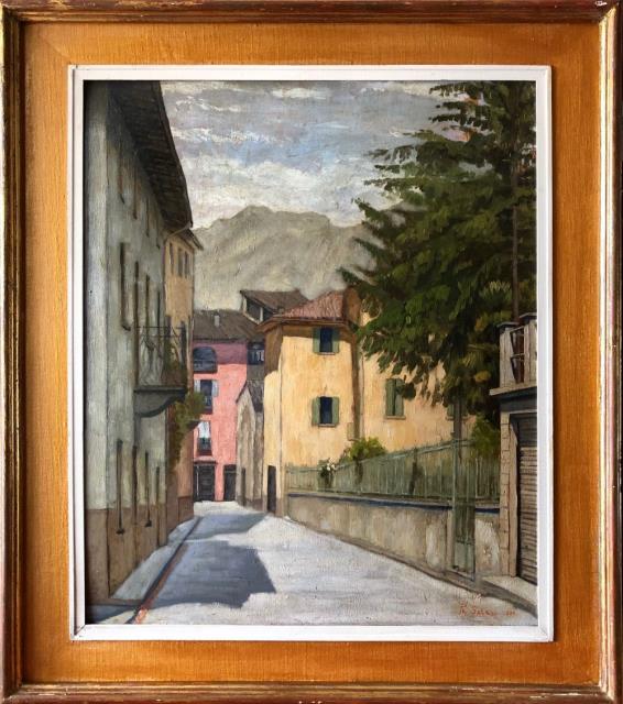 SALESI, FILIPPO. Strada di paese ligure.